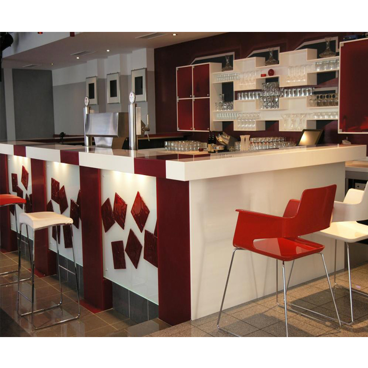 Reception Desk Counter - Led Lighting Modern Design Bar Counters
