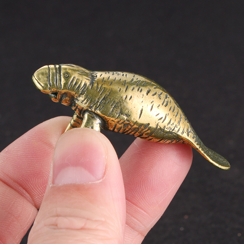 Office Furniture At Home - Brass Sea Lion Decorative Figurines Vintage