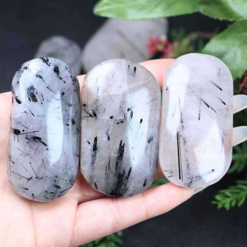 Office Furniture At Home - 1pc Natural Decorative Palm Random-Black Rutiled