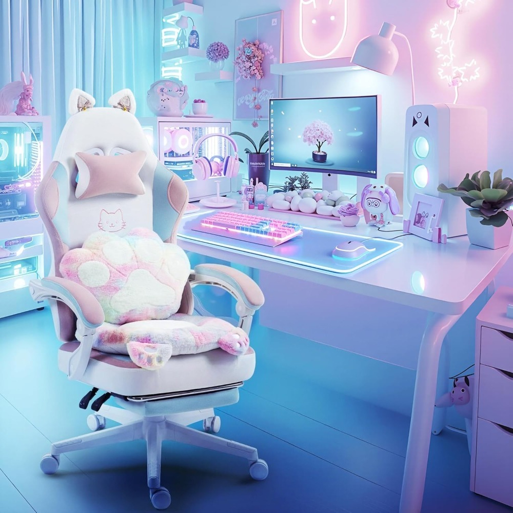 Office Furniture Usa - USA Shipping Gaming Chair Cute Cat