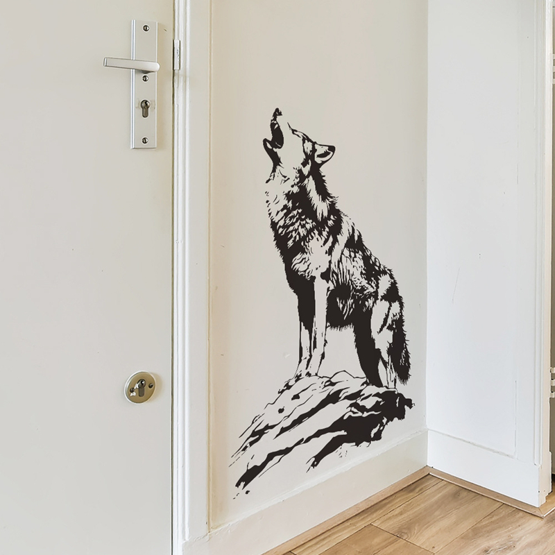 Office Furniture At Home - Animal Poster 3D Lone Wolf Howls