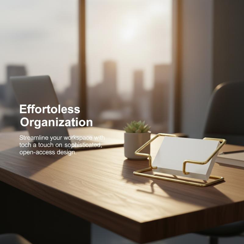 Office Furniture Installation - Premium Business Card Display Stand –