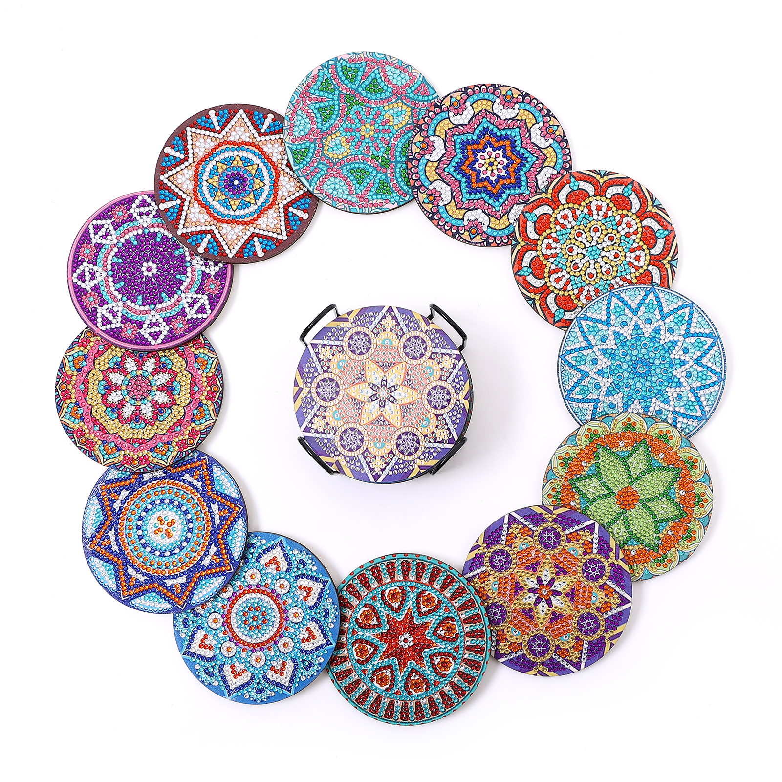 Office Furniture Installation - 12Piece Manda Floral Pattern Crystal Rhinestone