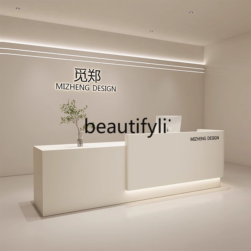 Cream Style Curved Cashier Cou – Reception Desk Counter recenzja i cena