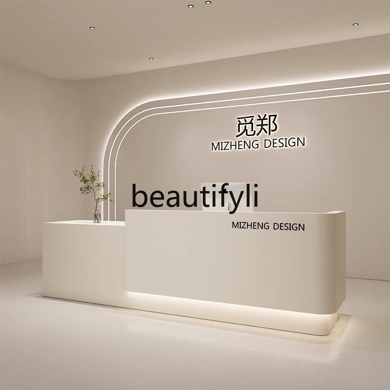 Cream Style Curved Cashier Cou – Reception Desk Counter recenzja i cena