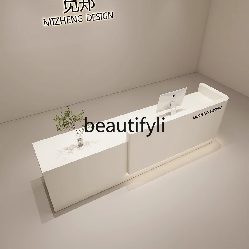 Cream Style Curved Cashier Cou – Reception Desk Counter recenzja i cena