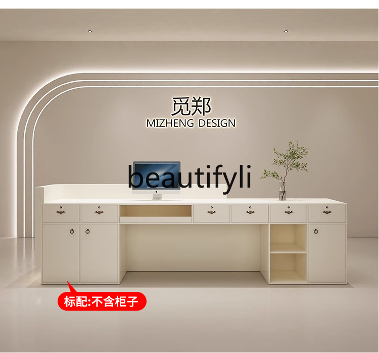 Cream Style Curved Cashier Cou – Reception Desk Counter recenzja i cena