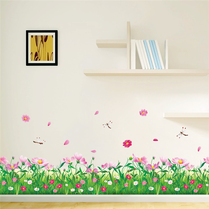 Pastoral Flowers Grass Fence W – Office Furniture At Home recenzja i cena