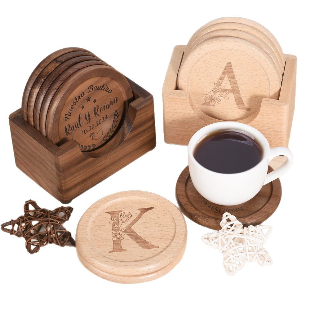 Walnut Dark Coaster Set of 6 P – Office Furniture Installation recenzja i cena