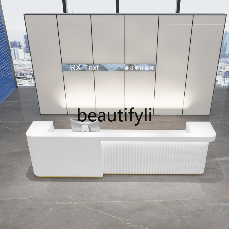 Modern Minimalist Company Fron – Reception Desk Counter recenzja i cena