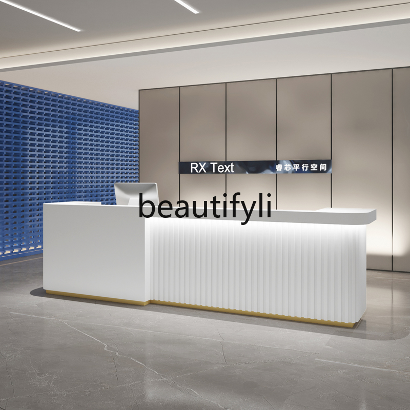 Modern Minimalist Company Fron – Reception Desk Counter recenzja i cena