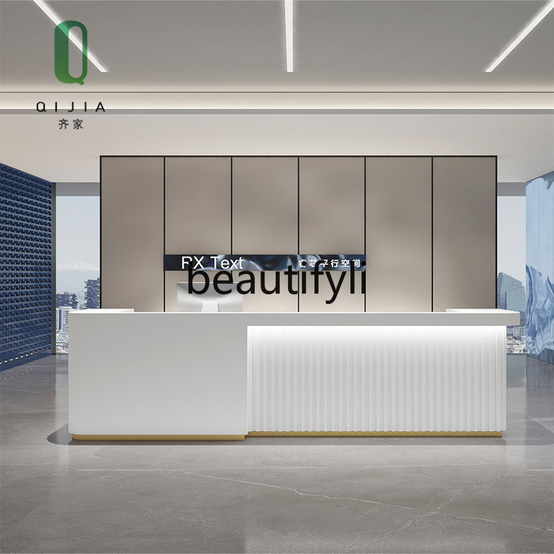 Modern Minimalist Company Fron – Reception Desk Counter recenzja i cena