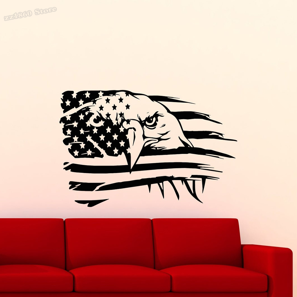 American Flag Wall Decal Eagle – Office Furniture Usa recenzja i cena