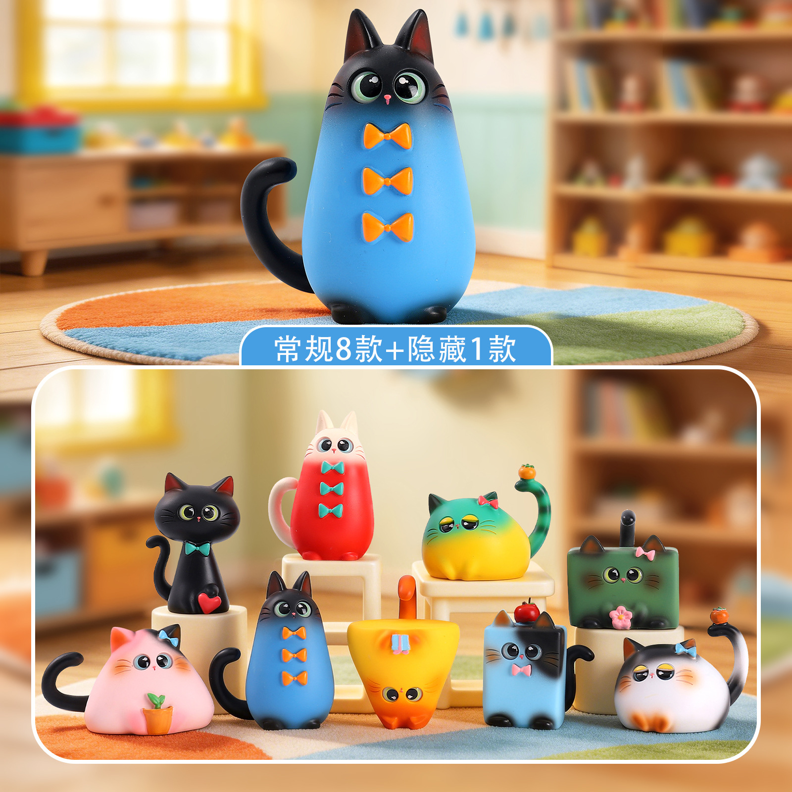 Blind Box Cat Figurine Resin C – Office Furniture Installation recenzja i cena