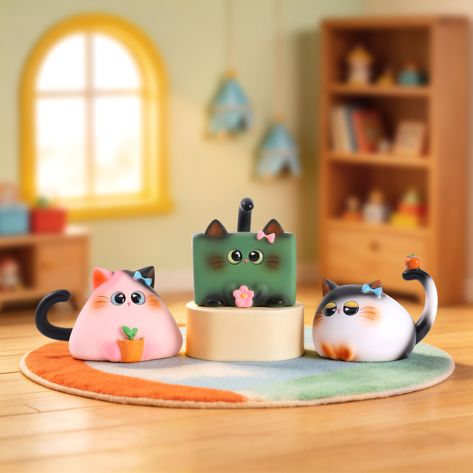 Blind Box Cat Figurine Resin C – Office Furniture Installation recenzja i cena