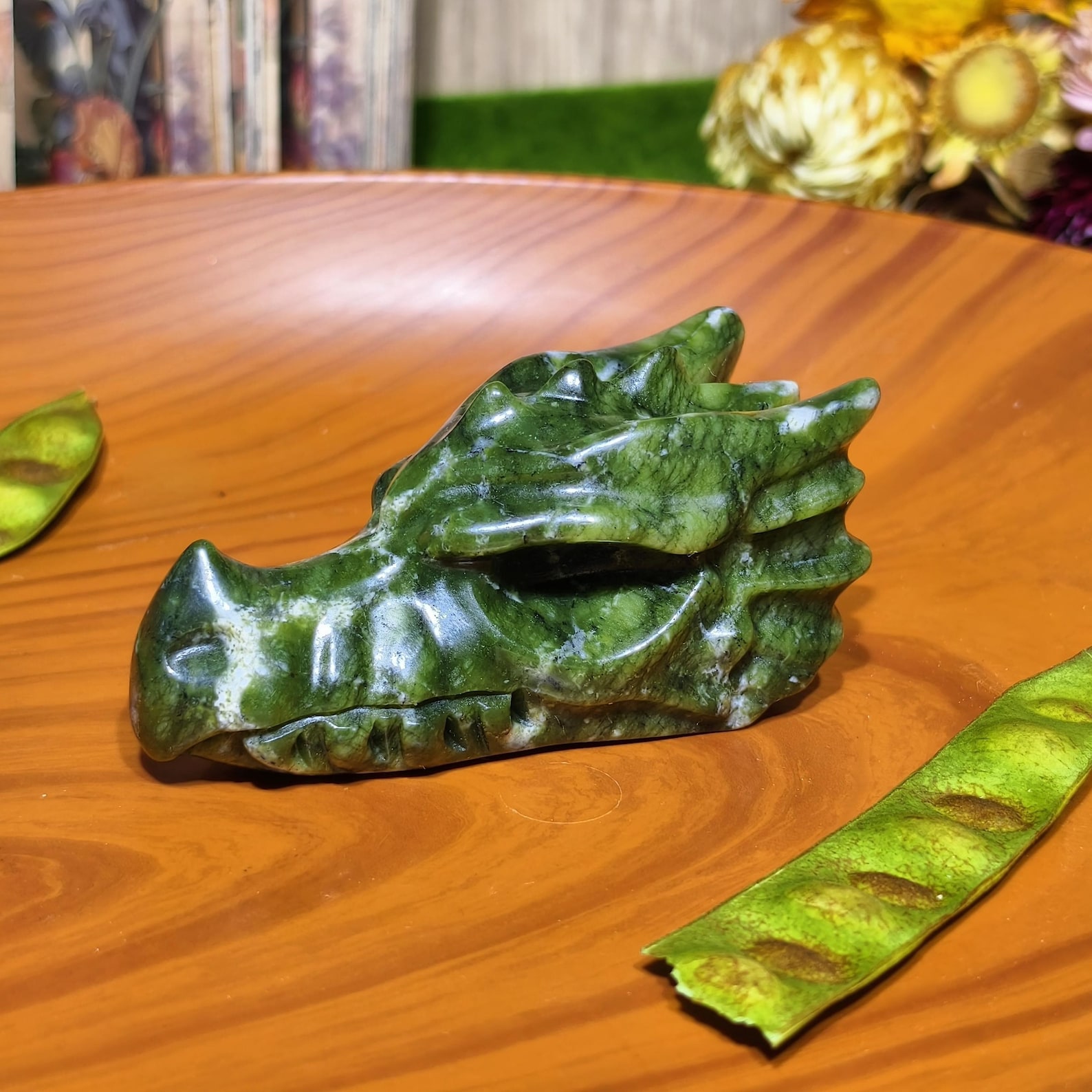 1pc Handcrafted Green Jade Dra – Office Furniture China recenzja i cena