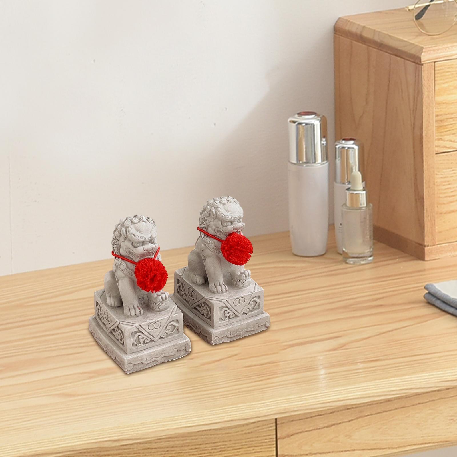 2x Fu Foo Dogs Stone Statues M – Office Furniture China recenzja i cena