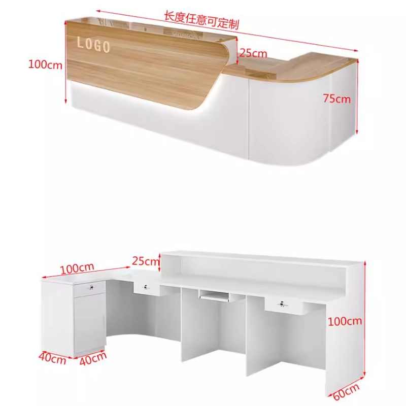 Storage Luxury Reception Desk  – Office Furniture Usa recenzja i cena