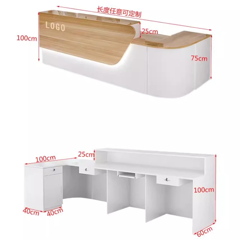 Storage Luxury Reception Desk  – Office Furniture Usa recenzja i cena