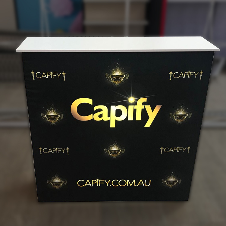 Aluminum Backlit Pop up Trade  – Reception Desk Counter recenzja i cena