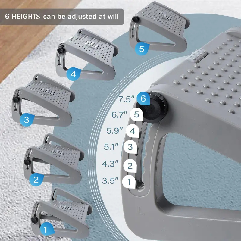Portable Adjustable Foot Rest  – Office Furniture At Home recenzja i cena