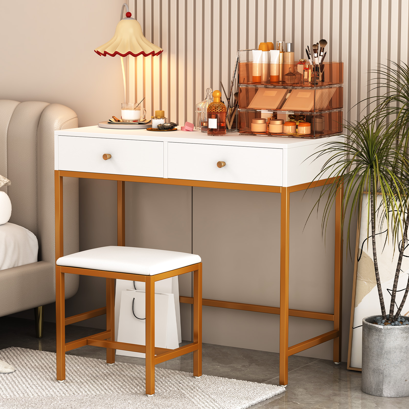 Vanity Desk w/ 2 Drawers 35 In – Office Furniture Usa recenzja i cena