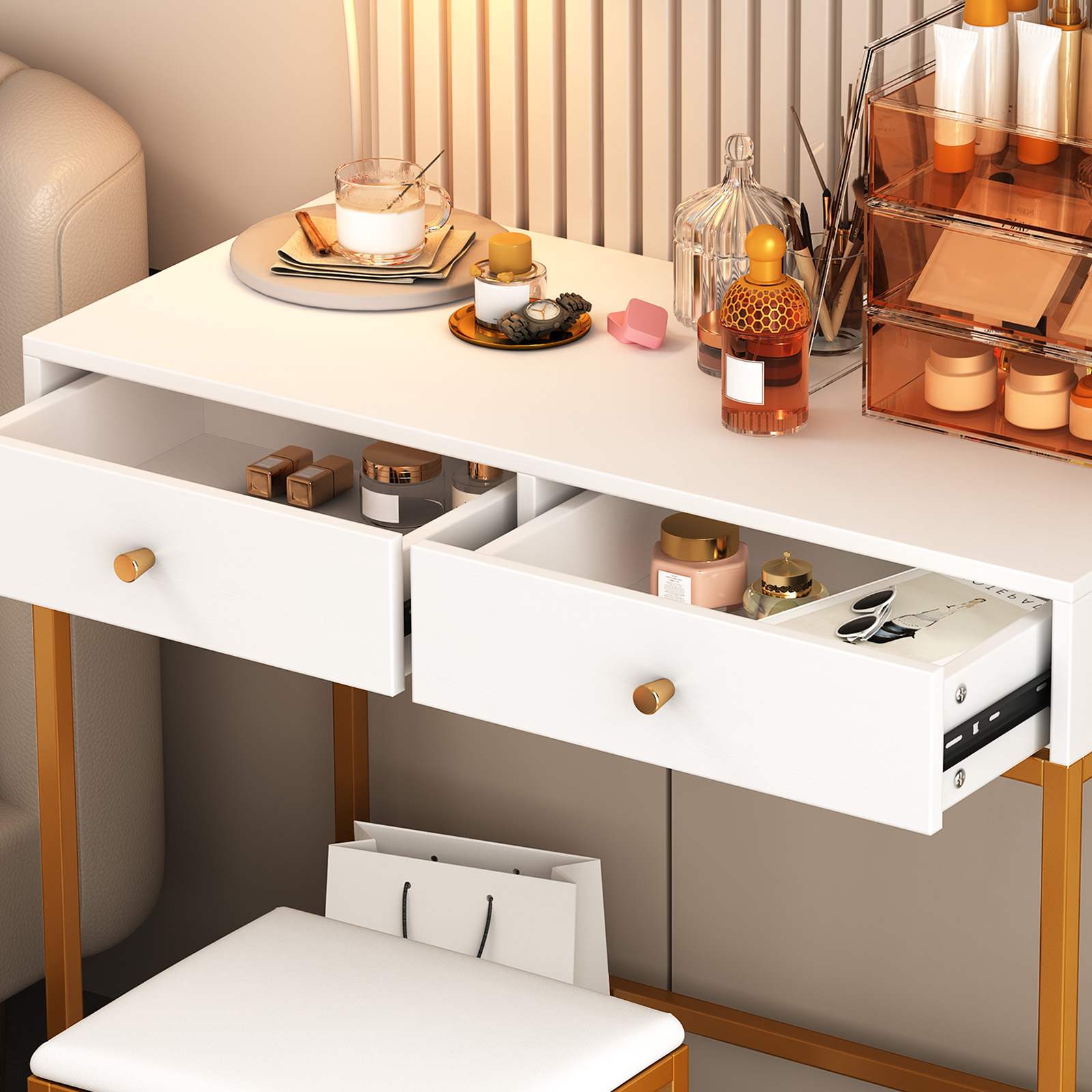 Vanity Desk w/ 2 Drawers 35 In – Office Furniture Usa recenzja i cena