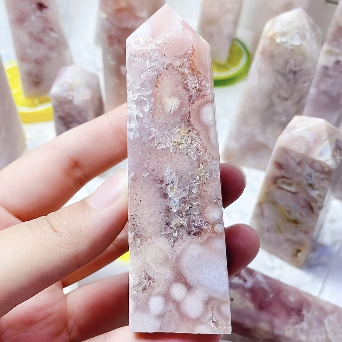 1pc Druzy BIG Natural Pink Flo – Office Furniture At Home recenzja i cena